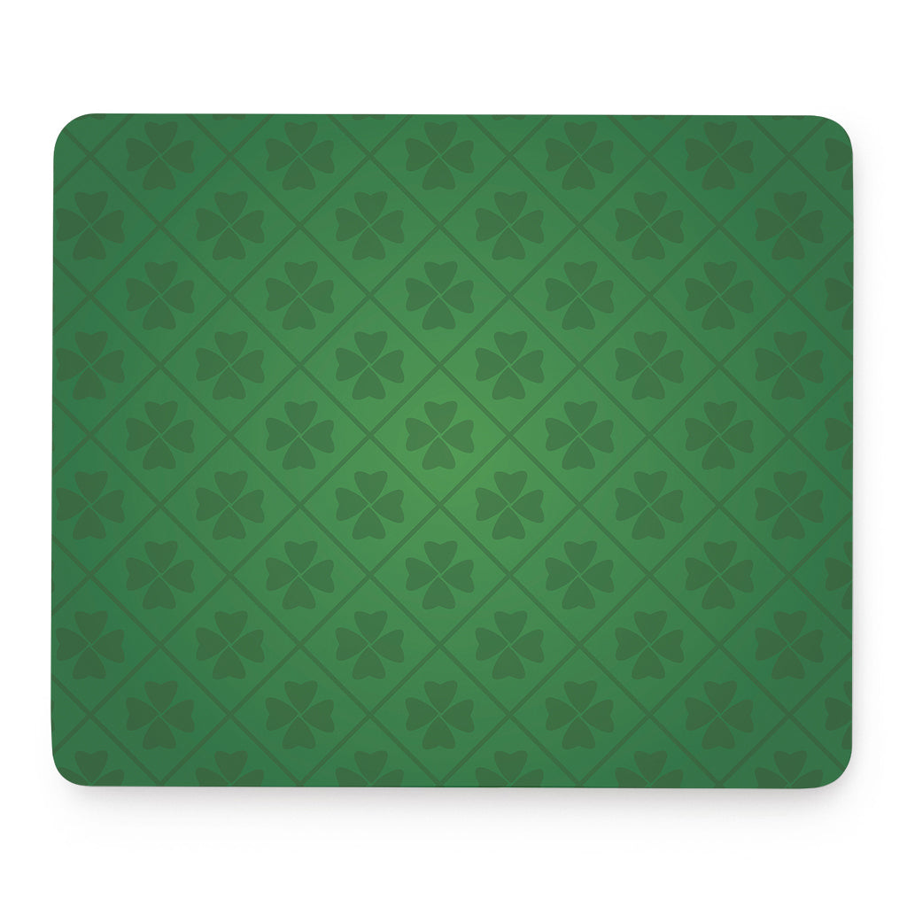 Shamrock St. Patrick's Day Pattern Print Mouse Pad