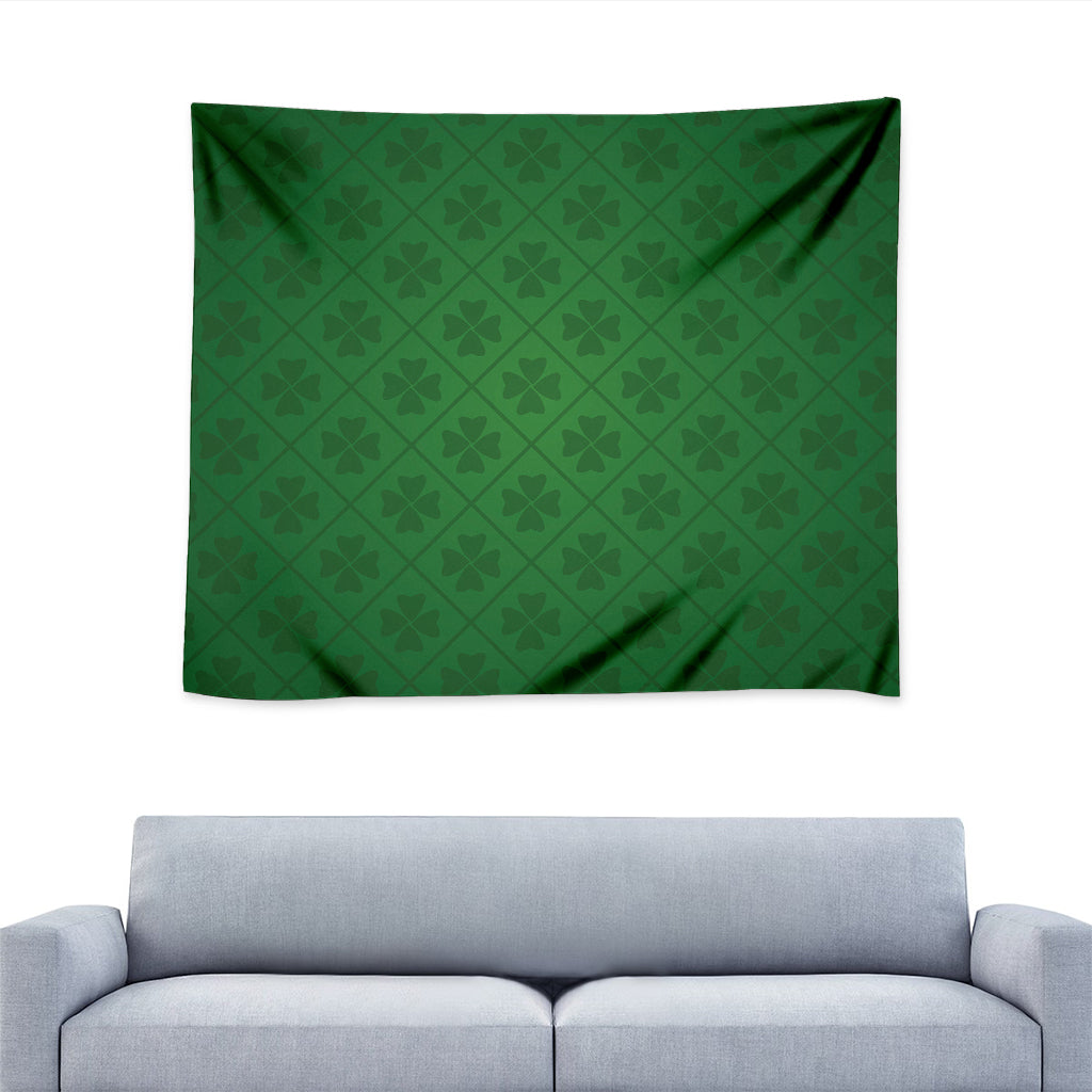 Shamrock St. Patrick's Day Pattern Print Tapestry