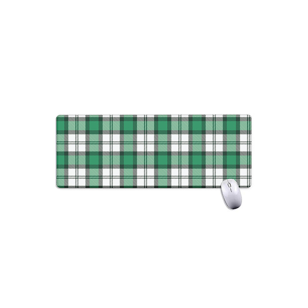 Shamrock St. Patrick's Day Tartan Print Extended Mouse Pad