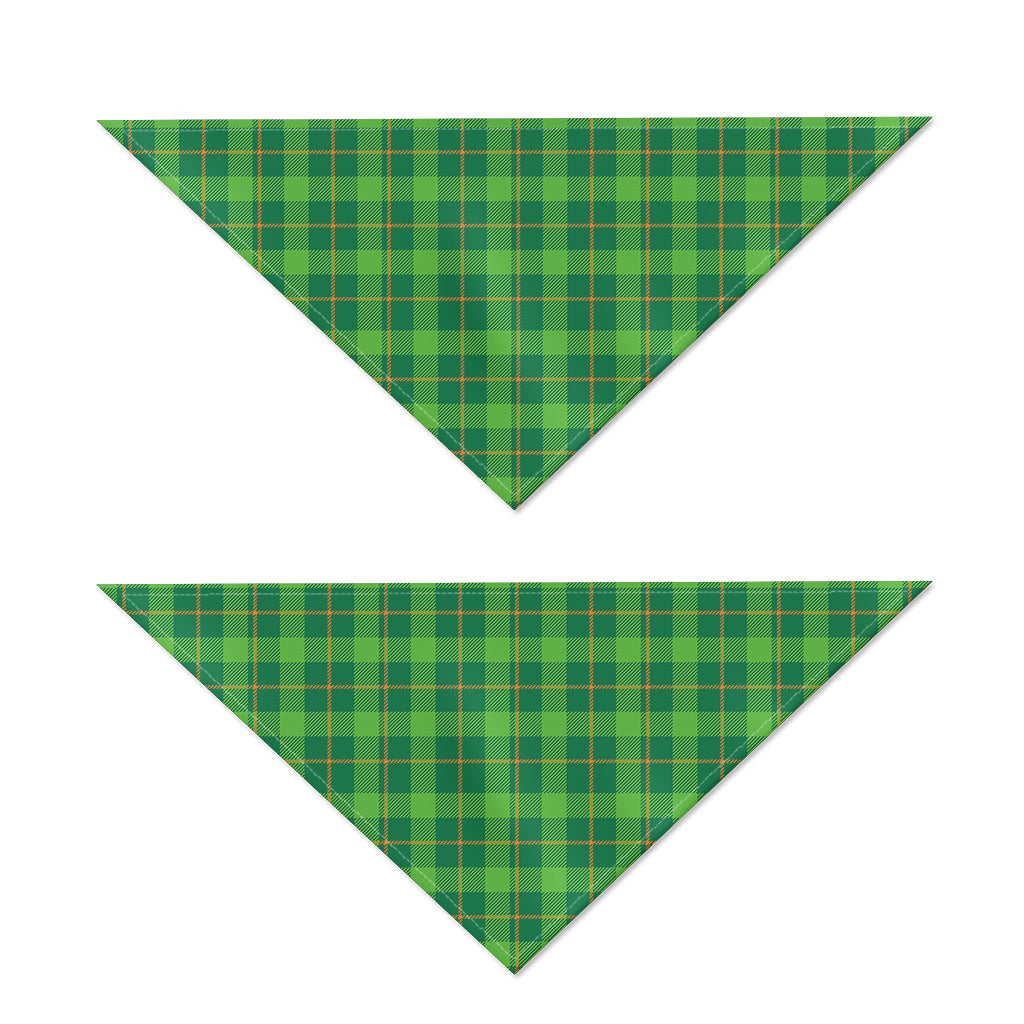 Shamrock Tartan St. Patrick's Day Print Dog Bandana