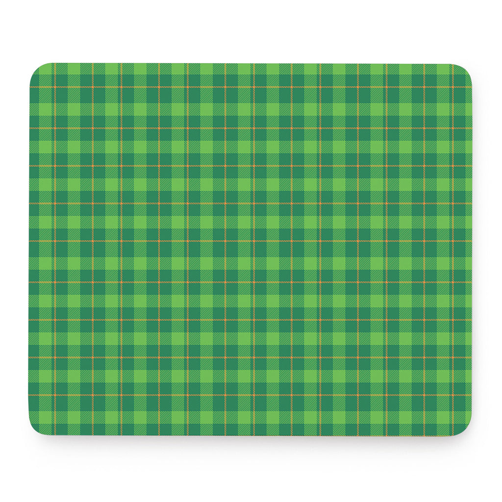 Shamrock Tartan St. Patrick's Day Print Mouse Pad