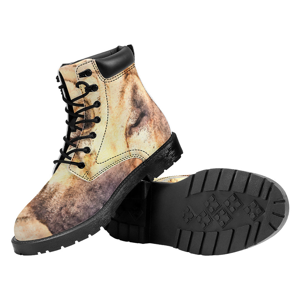 Shar Pei Portrait Print Work Boots
