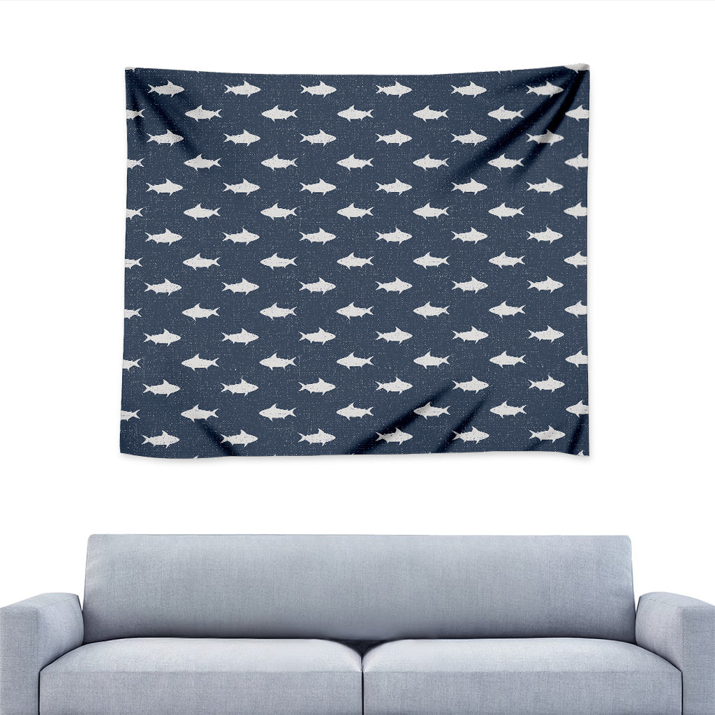 Shark Fish Pattern Print Tapestry