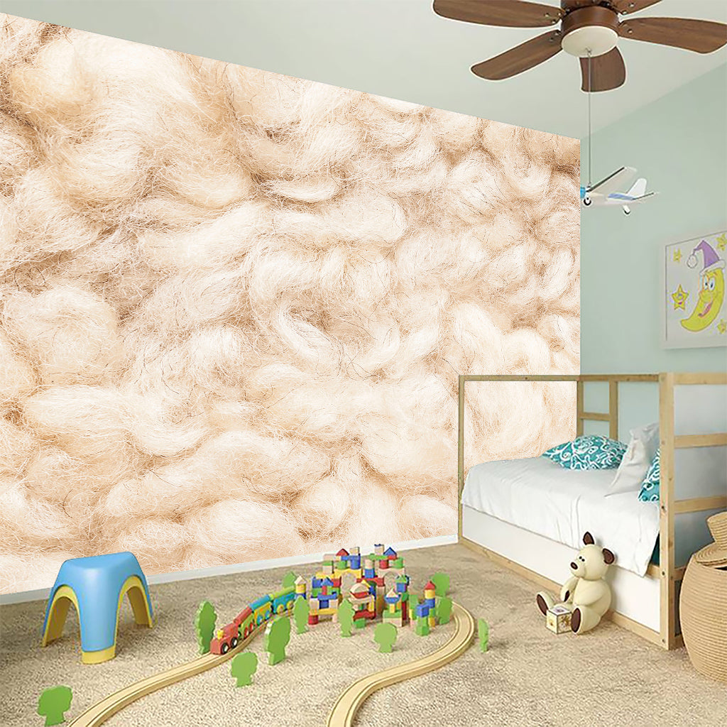 Sheepskin Print Wall Sticker