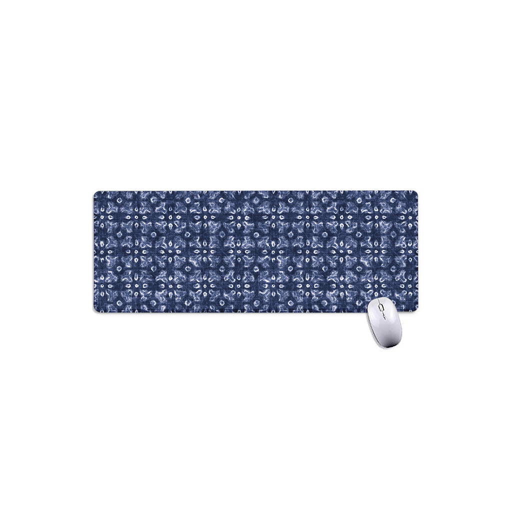 Shibori Floral Pattern Print Extended Mouse Pad