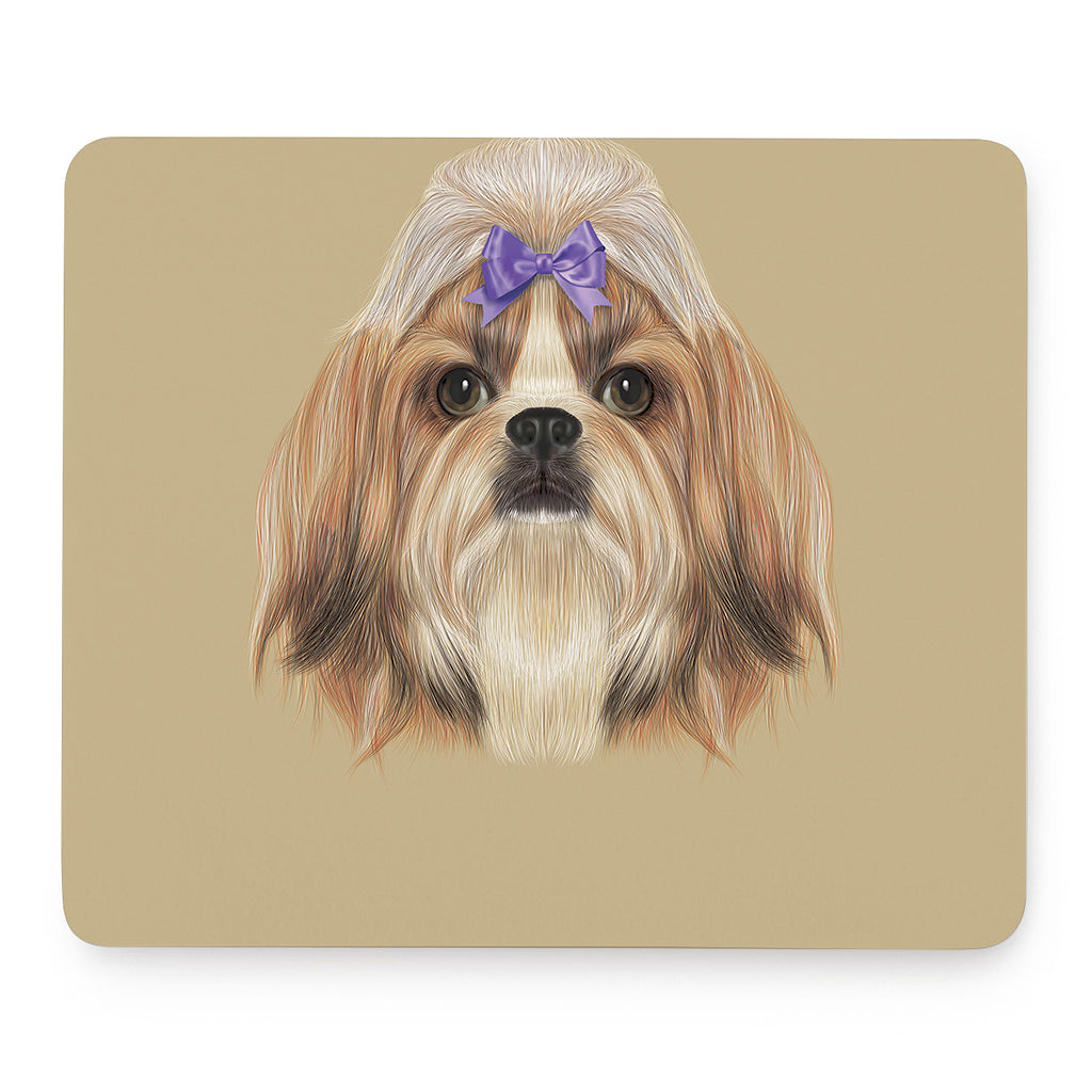 Shih Tzu Portrait Print Mouse Pad
