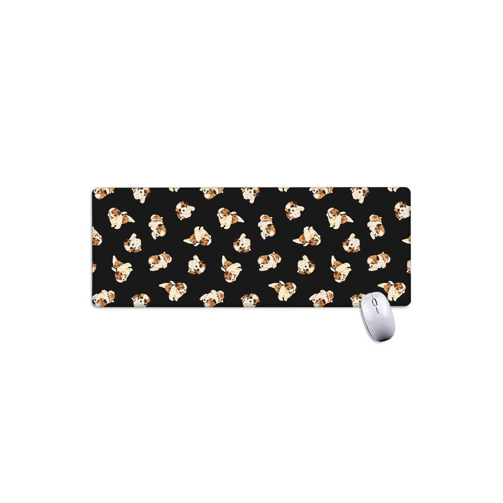 Shih Tzu Puppy Pattern Print Extended Mouse Pad