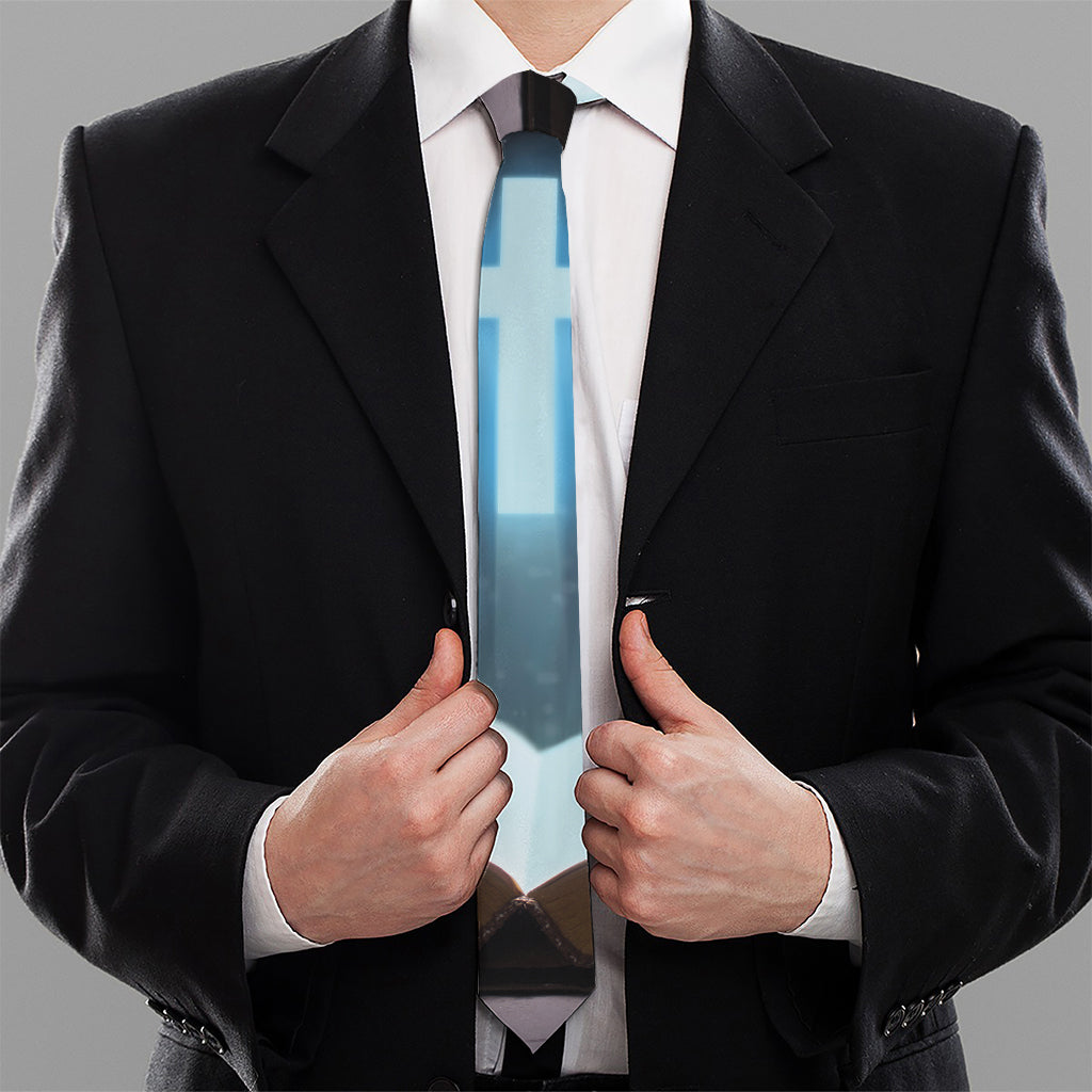 Shining Holy Bible Print Necktie