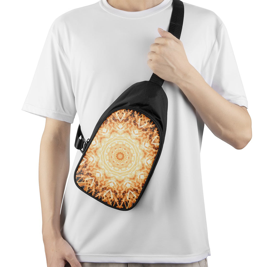 Shining Kaleidoscope Print Chest Bag