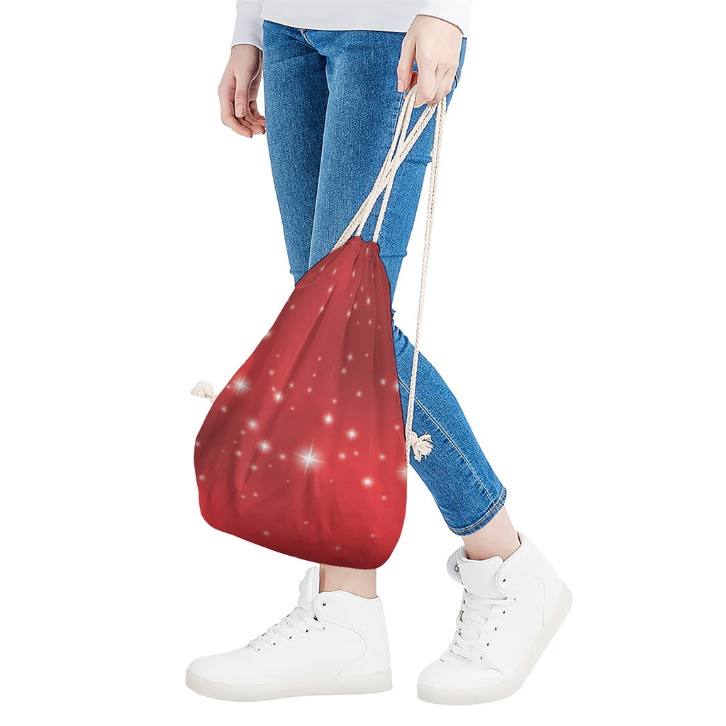 Shiny Sparkle Print Drawstring Bag