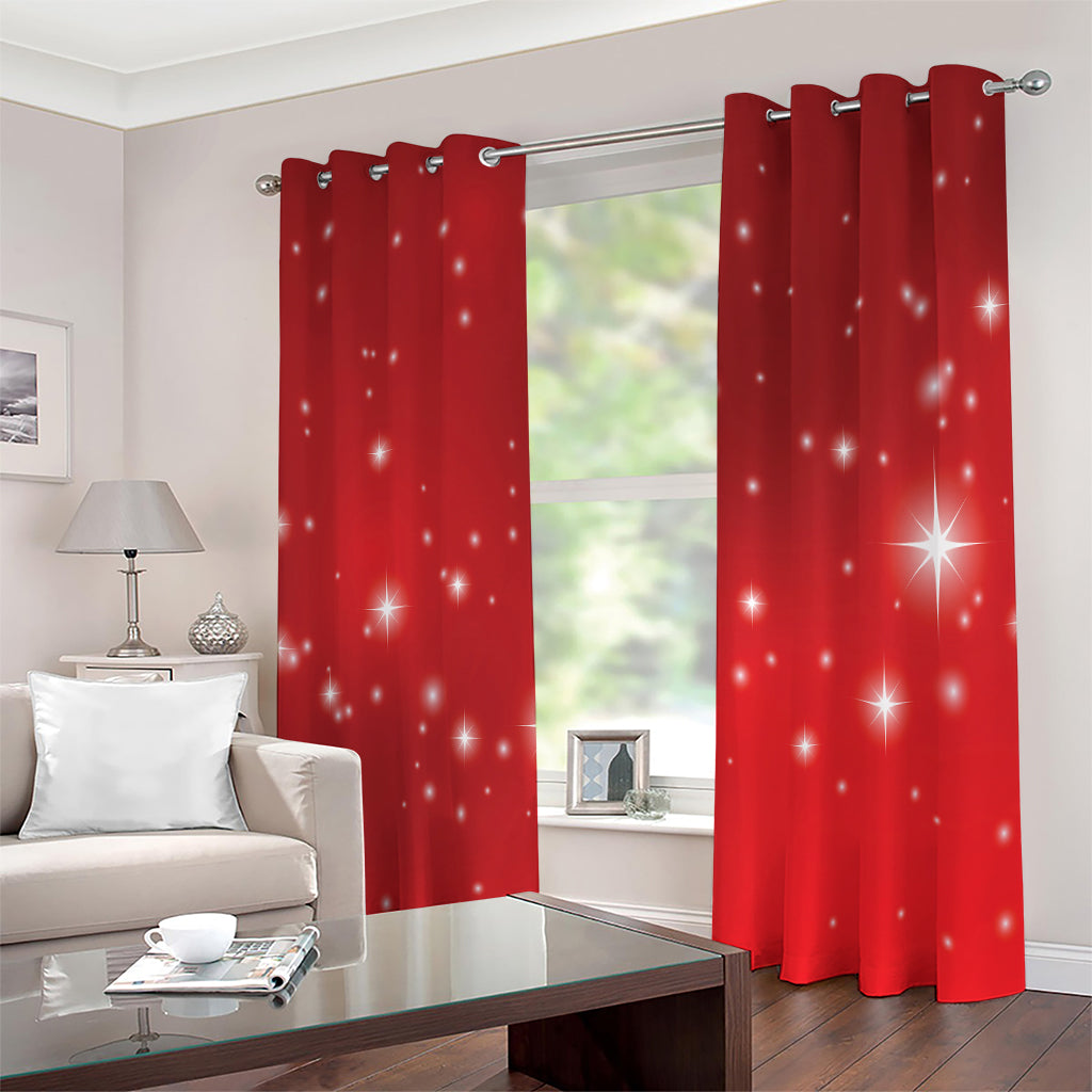 Shiny Sparkle Print Extra Wide Grommet Curtains
