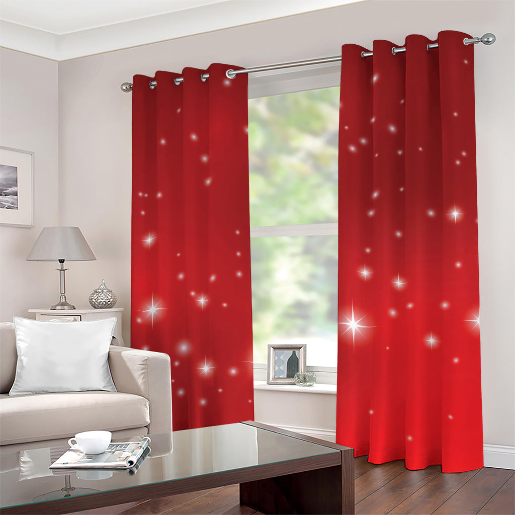 Shiny Sparkle Print Grommet Curtains