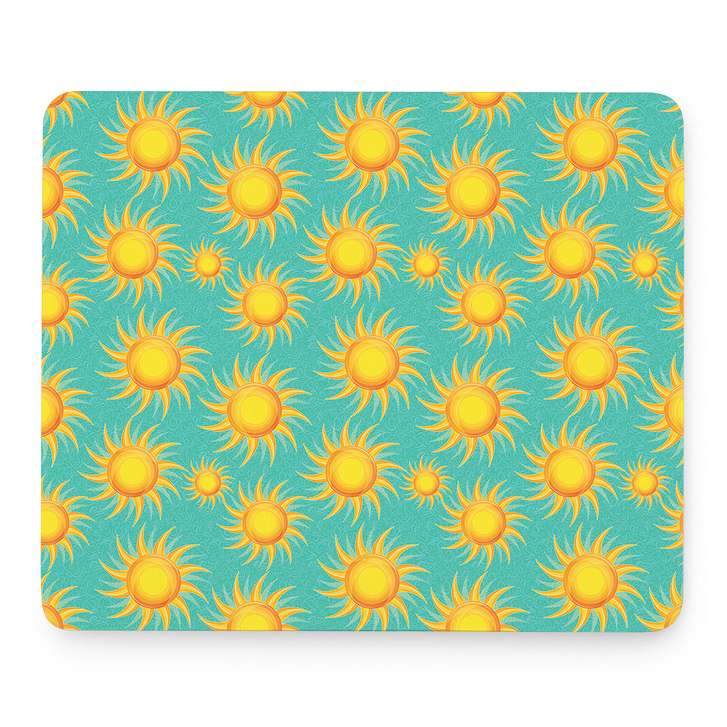 Shiny Sun Pattern Print Mouse Pad