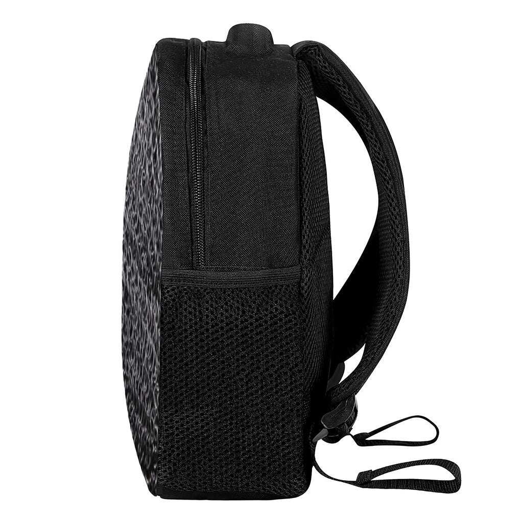 Silver Chainmail Print Casual Backpack