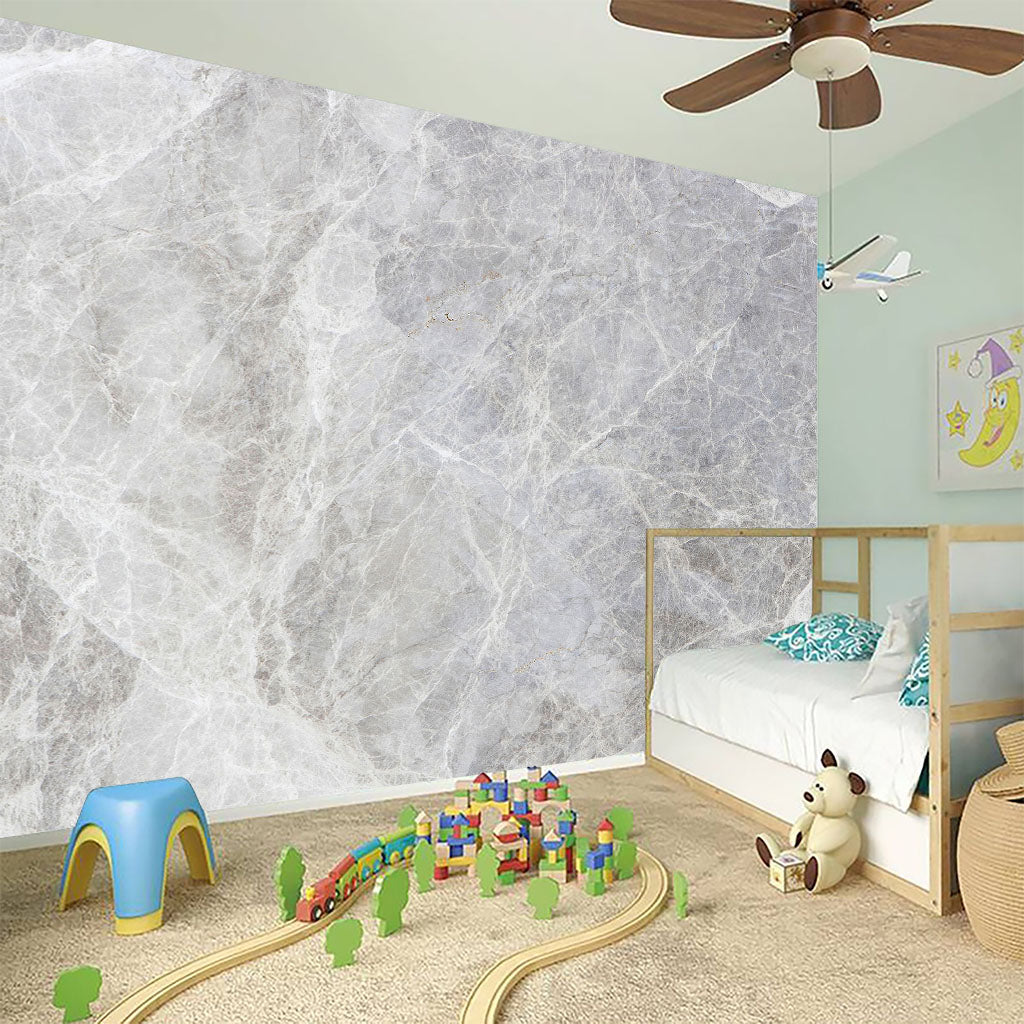 Silver Grey Marble Print Wall Sticker