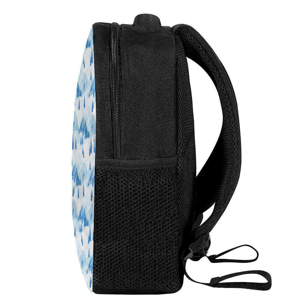 Skiing Mountain Print Casual Backpack