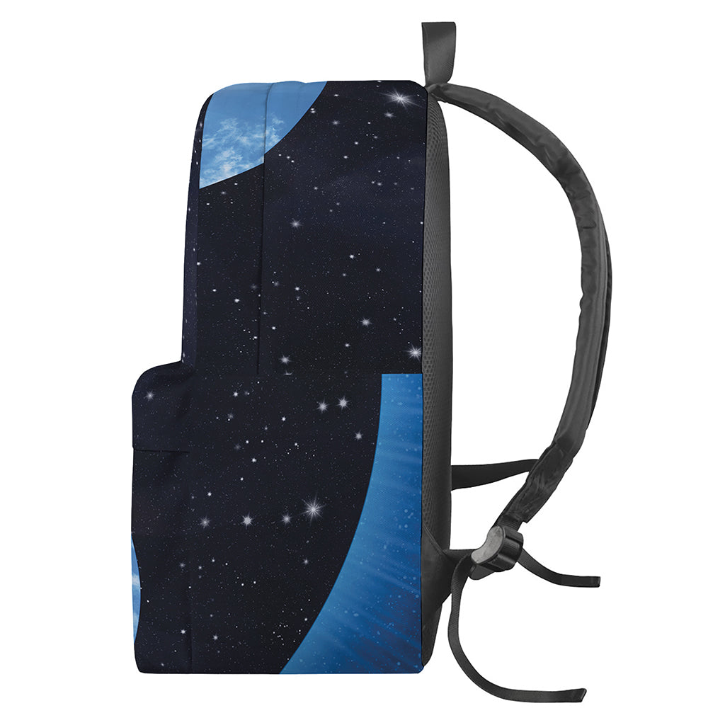 Sky And Space Yin Yang Print Backpack