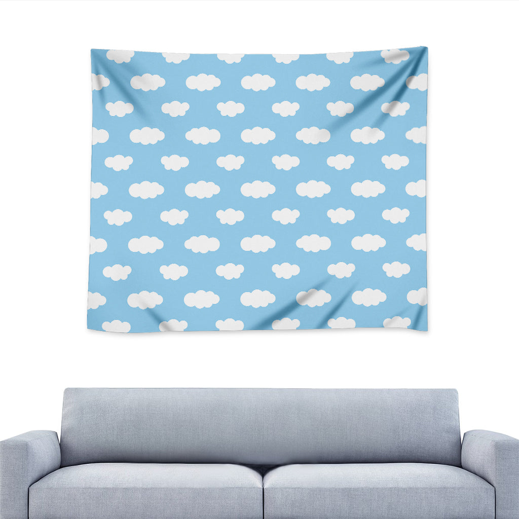 Sky Cloud Pattern Print Tapestry