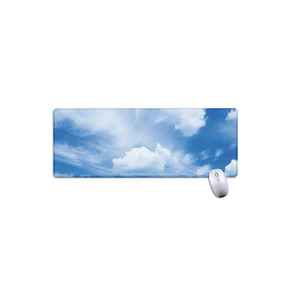 Sky Cloud Print Extended Mouse Pad