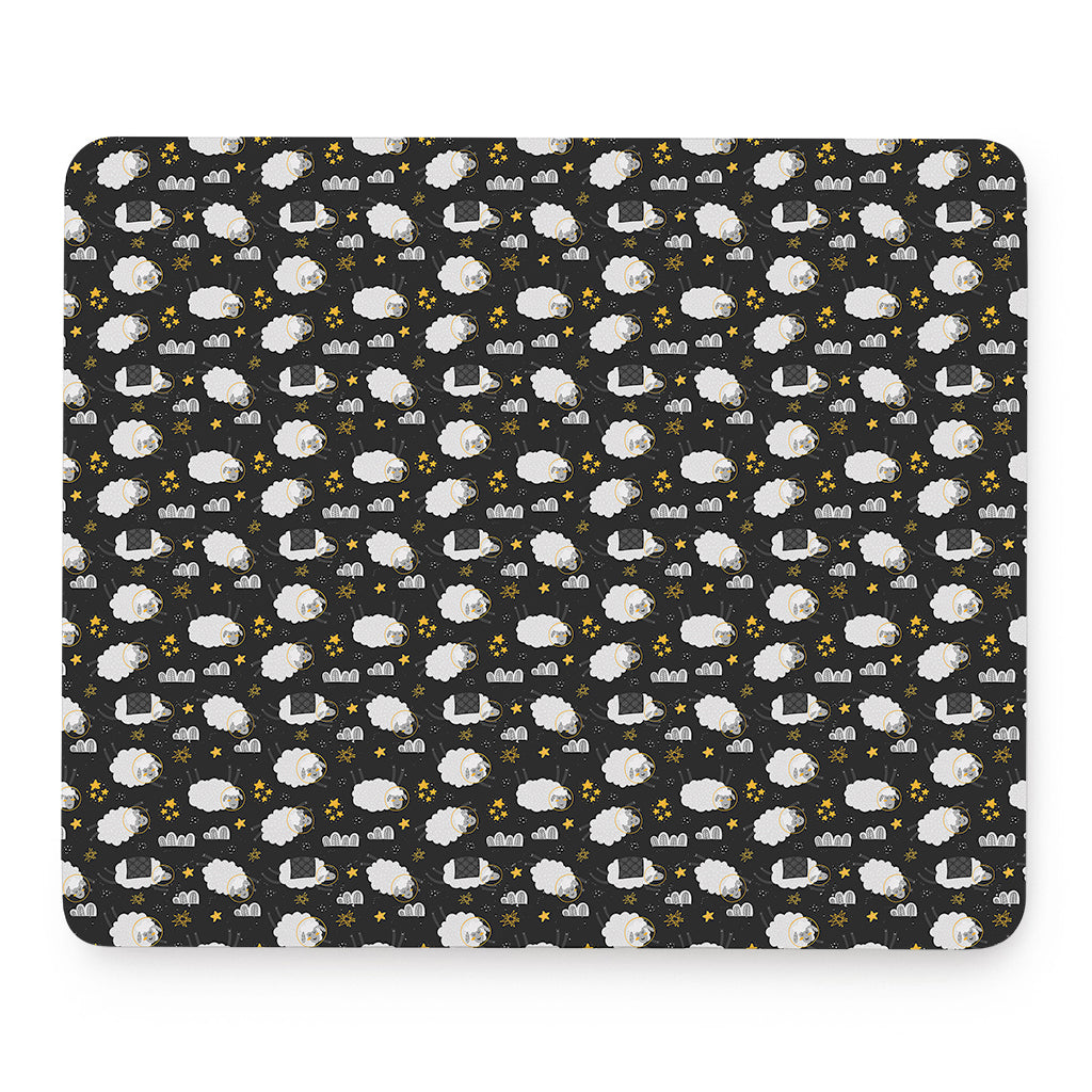 Sleeping Sheep Pattern Print Mouse Pad