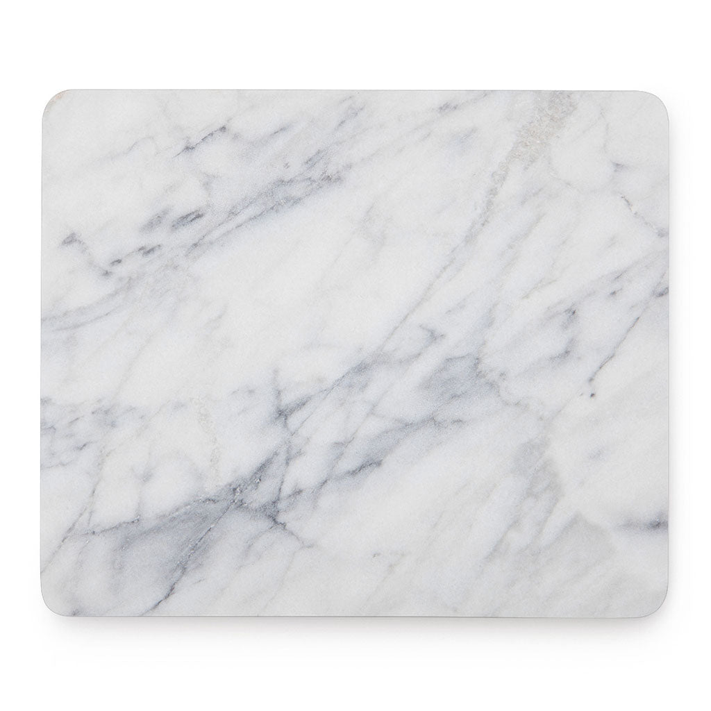 Smoke Grey Marble Print Mouse Pad
