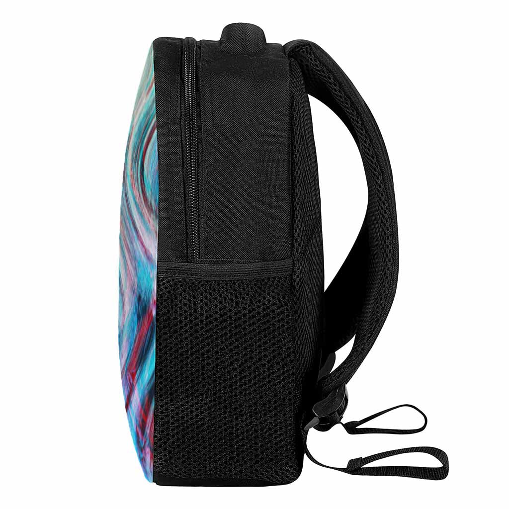 Smoke Psychedelic Trippy Print Casual Backpack