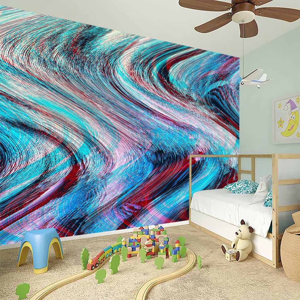 Smoke Psychedelic Trippy Print Wall Sticker