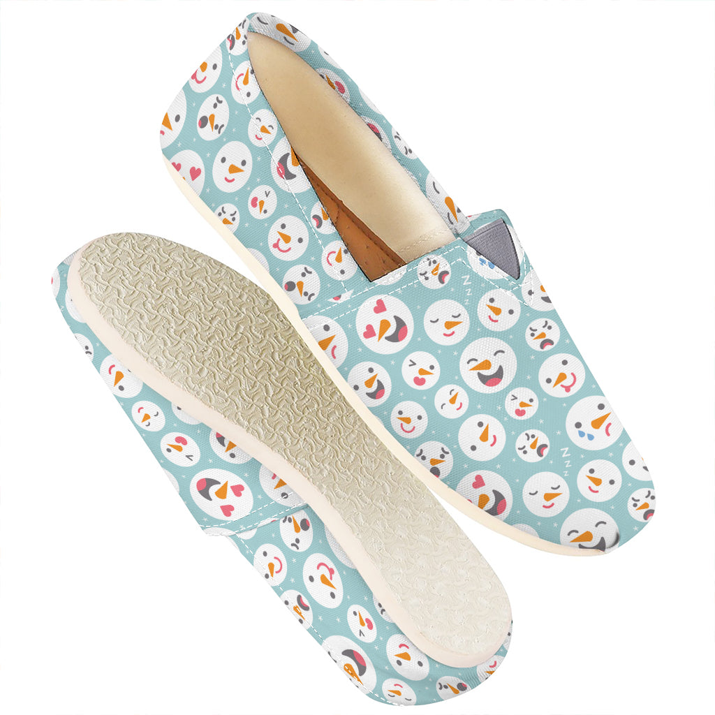 Snowman Emoji Pattern Print Casual Shoes