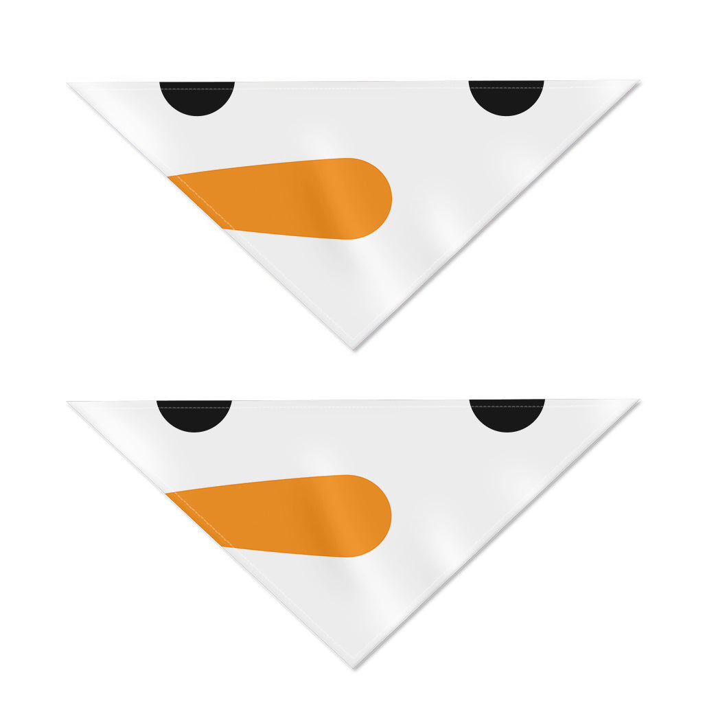 Snowman Face Print Dog Bandana