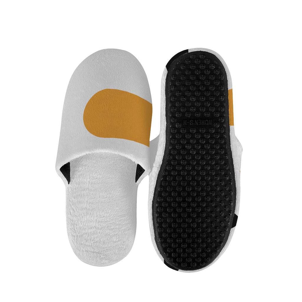 Snowman Face Print Slippers