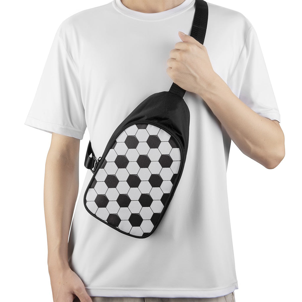 Soccer Ball Print Chest Bag