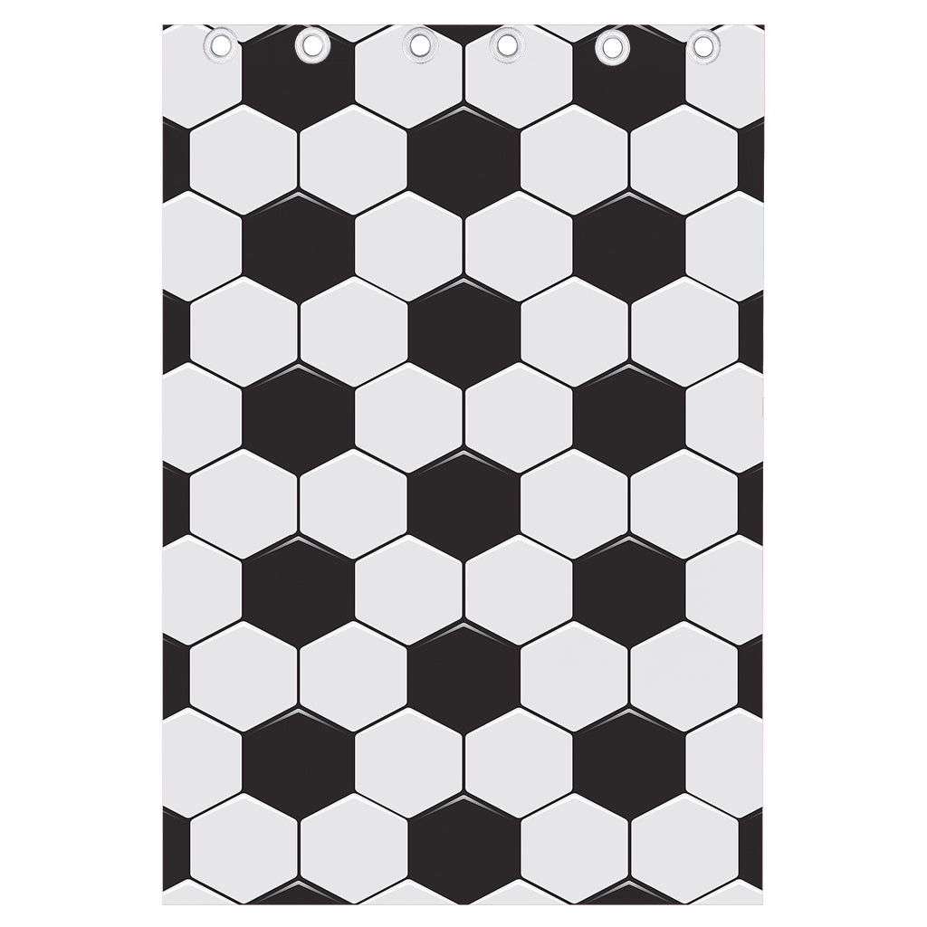 Soccer Ball Print Curtain