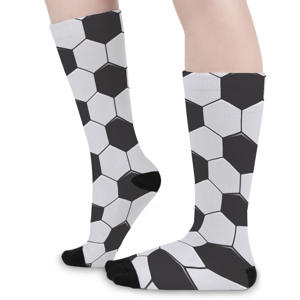 Soccer Ball Print Long Socks