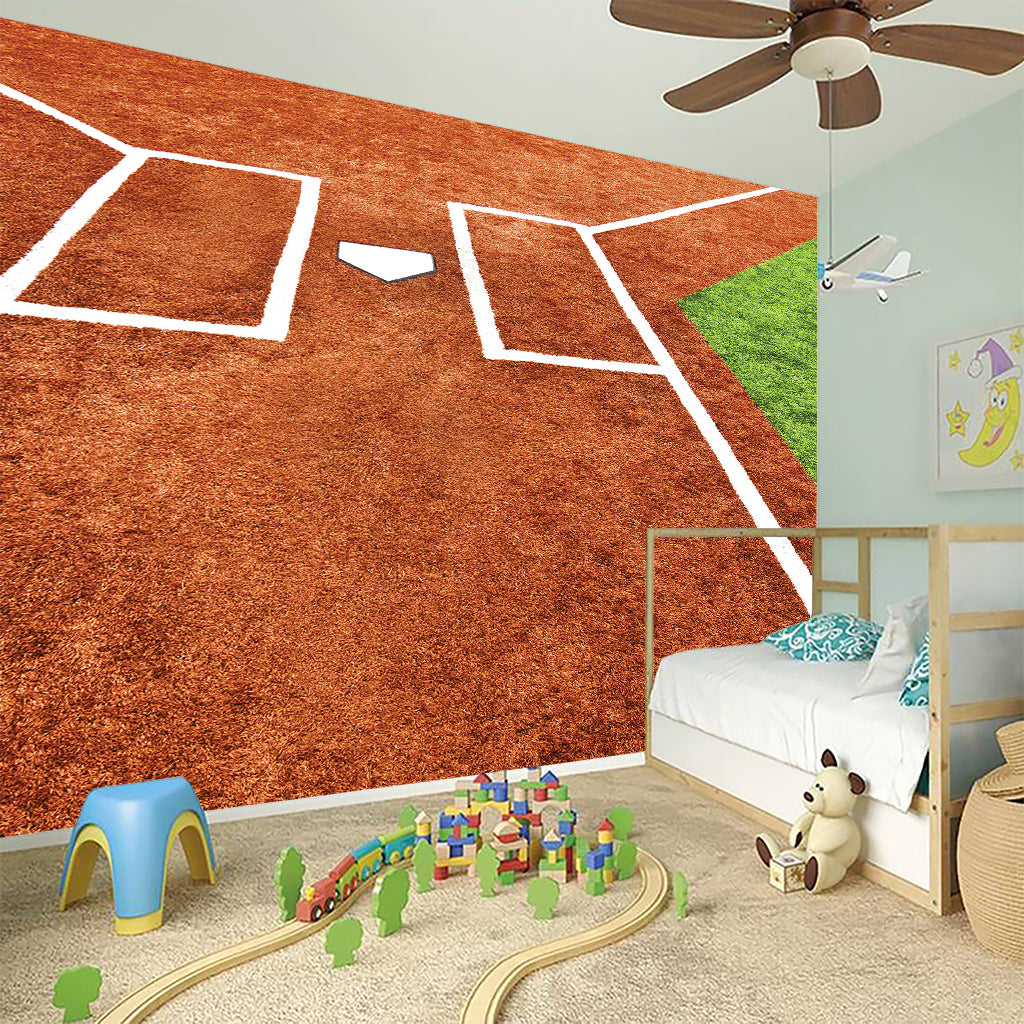 Softball Playing Field Print Wall Sticker