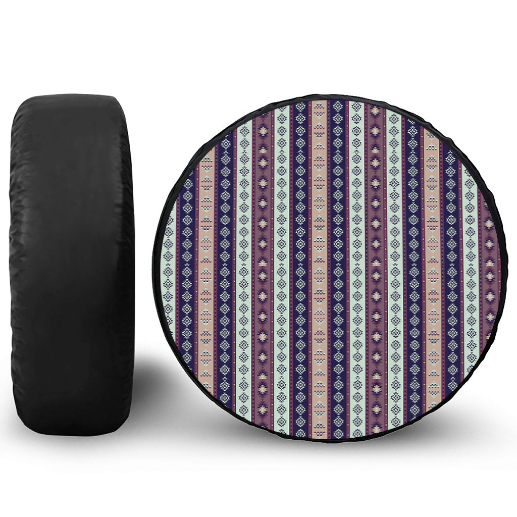Southwestern Stripe Pattern Print Tire Cover