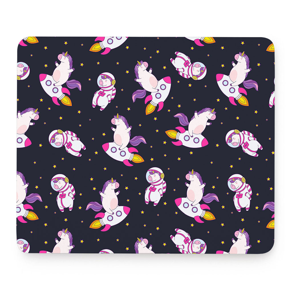 Space Astronaut Unicorn Pattern Print Mouse Pad