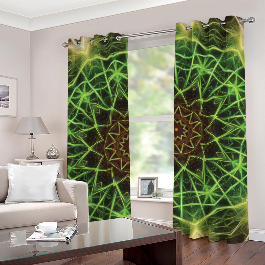 Sparkle Kaleidoscope Print Grommet Curtains