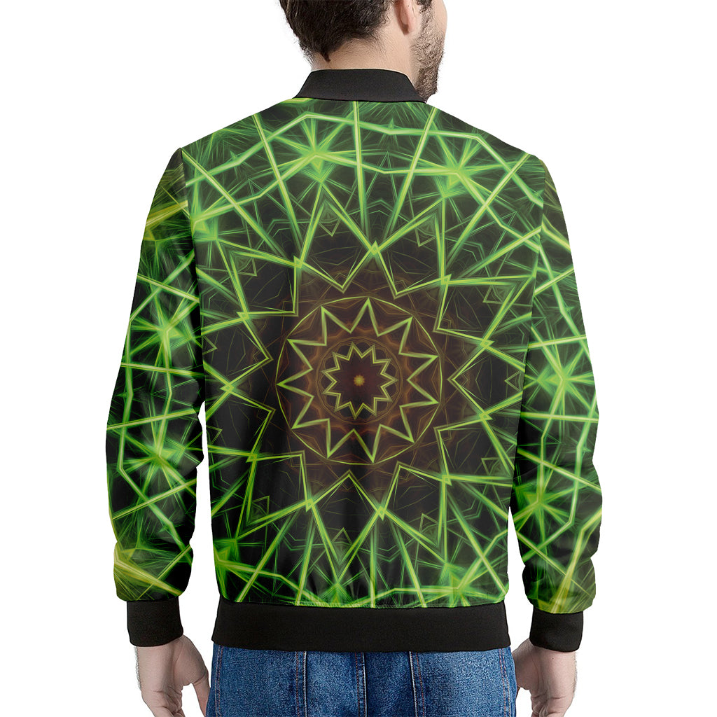 Sparkle Kaleidoscope Print Men's Bomber Jacket