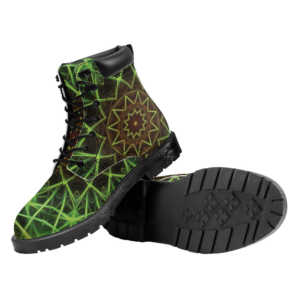 Sparkle Kaleidoscope Print Work Boots