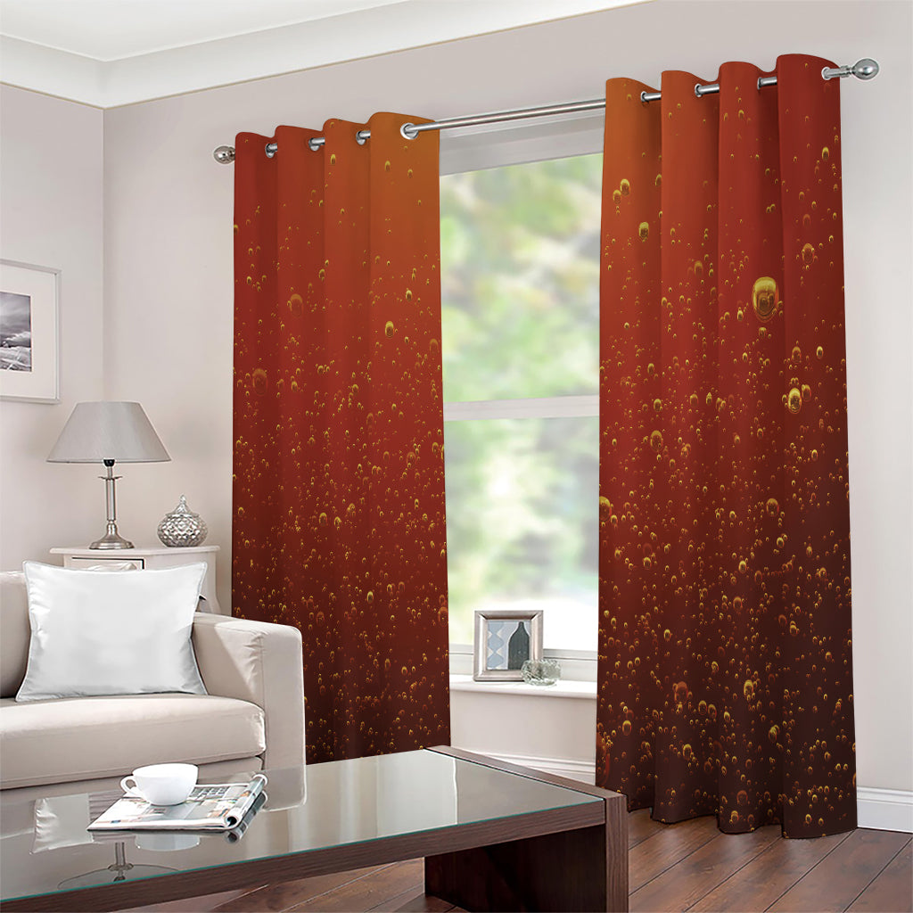 Sparkling Cola Print Extra Wide Grommet Curtains