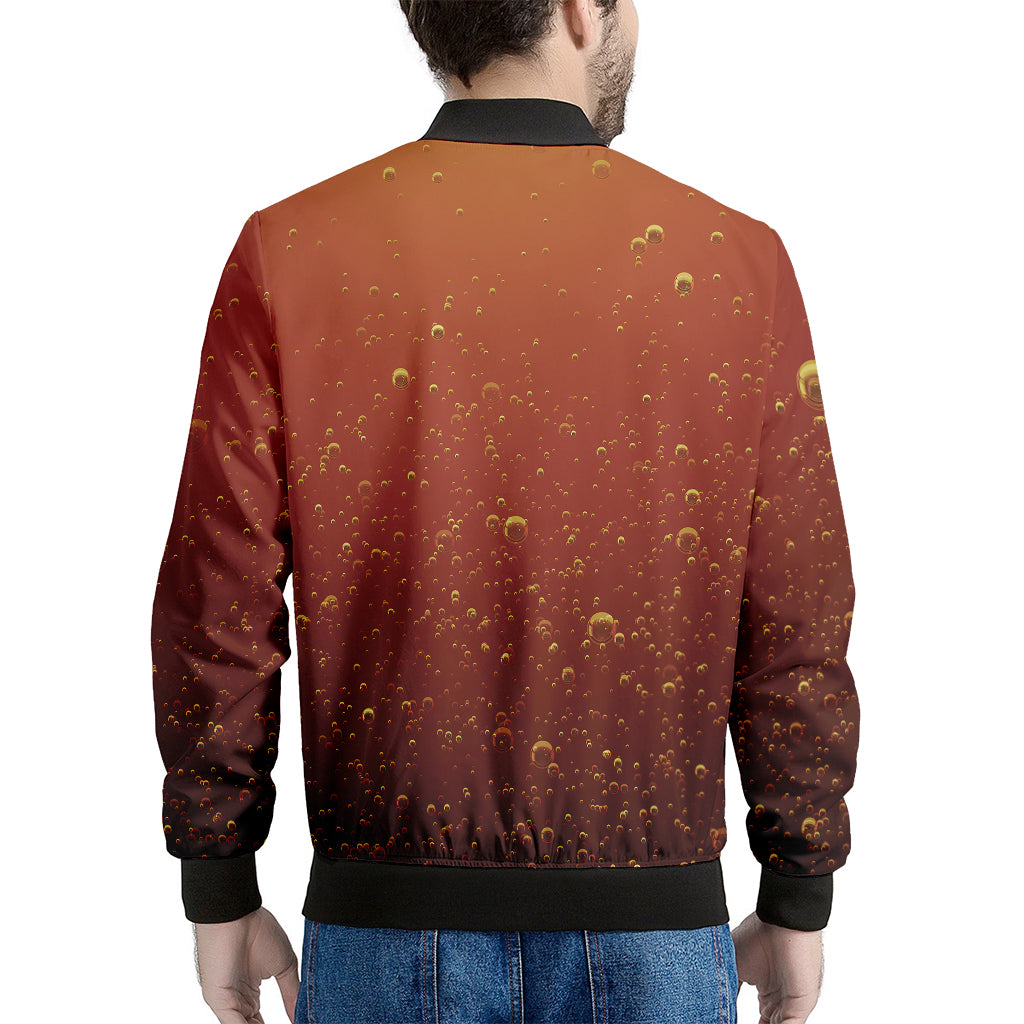 Sparkling Cola Print Men's Bomber Jacket