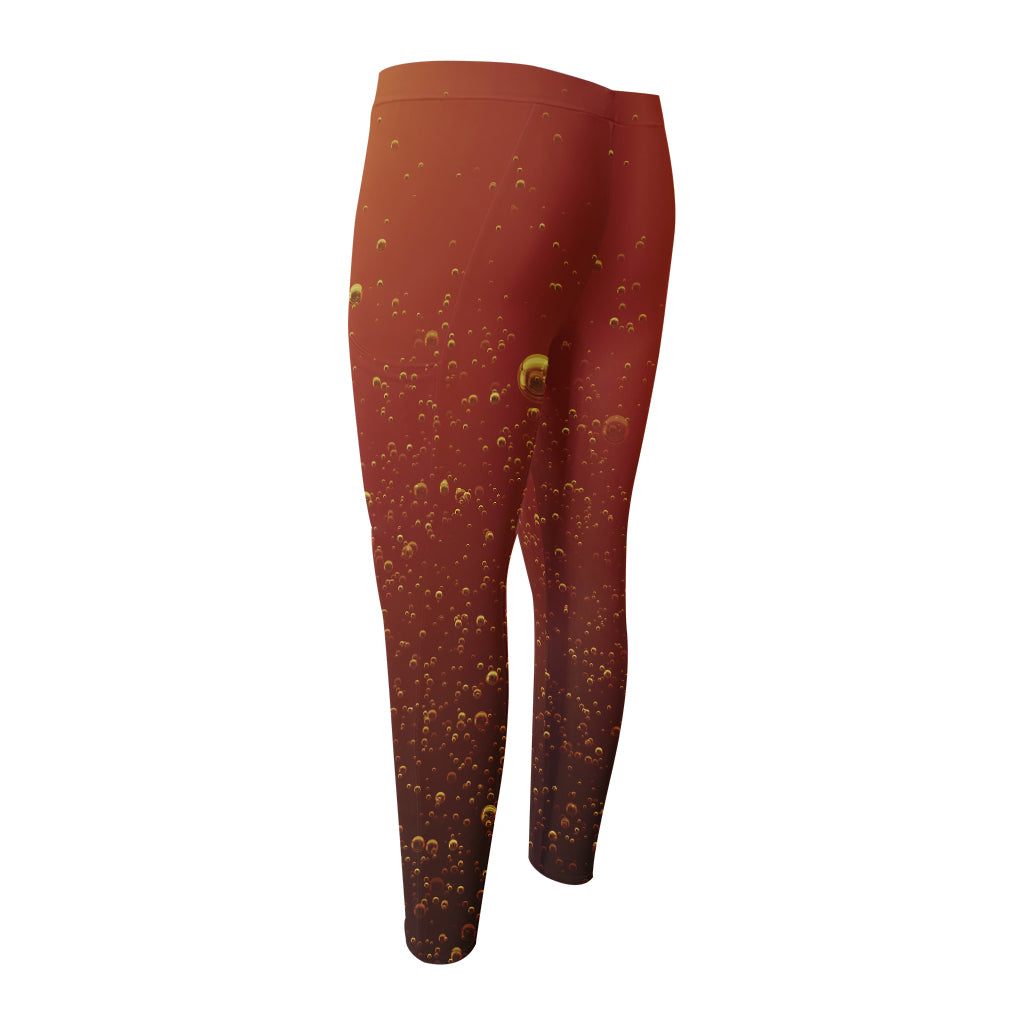 Sparkling Cola Print Men's Compression Pants