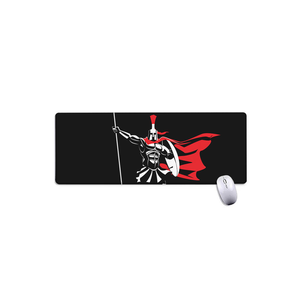 Spartan Warrior Print Extended Mouse Pad