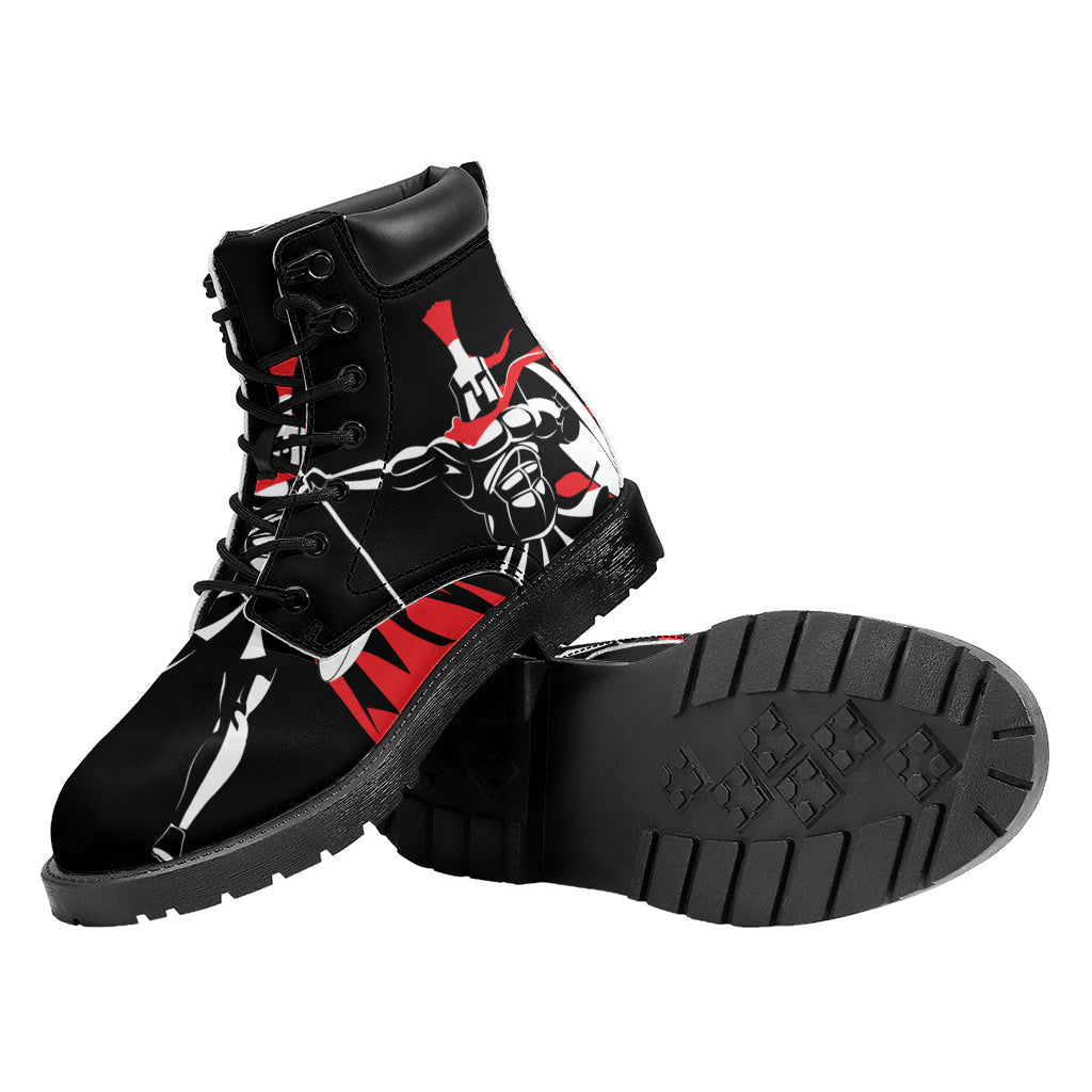 Spartan Warrior Print Work Boots