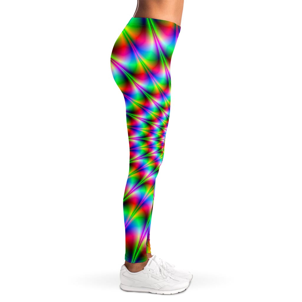 Spiky Psychedelic Optical Illusion Women's Leggings