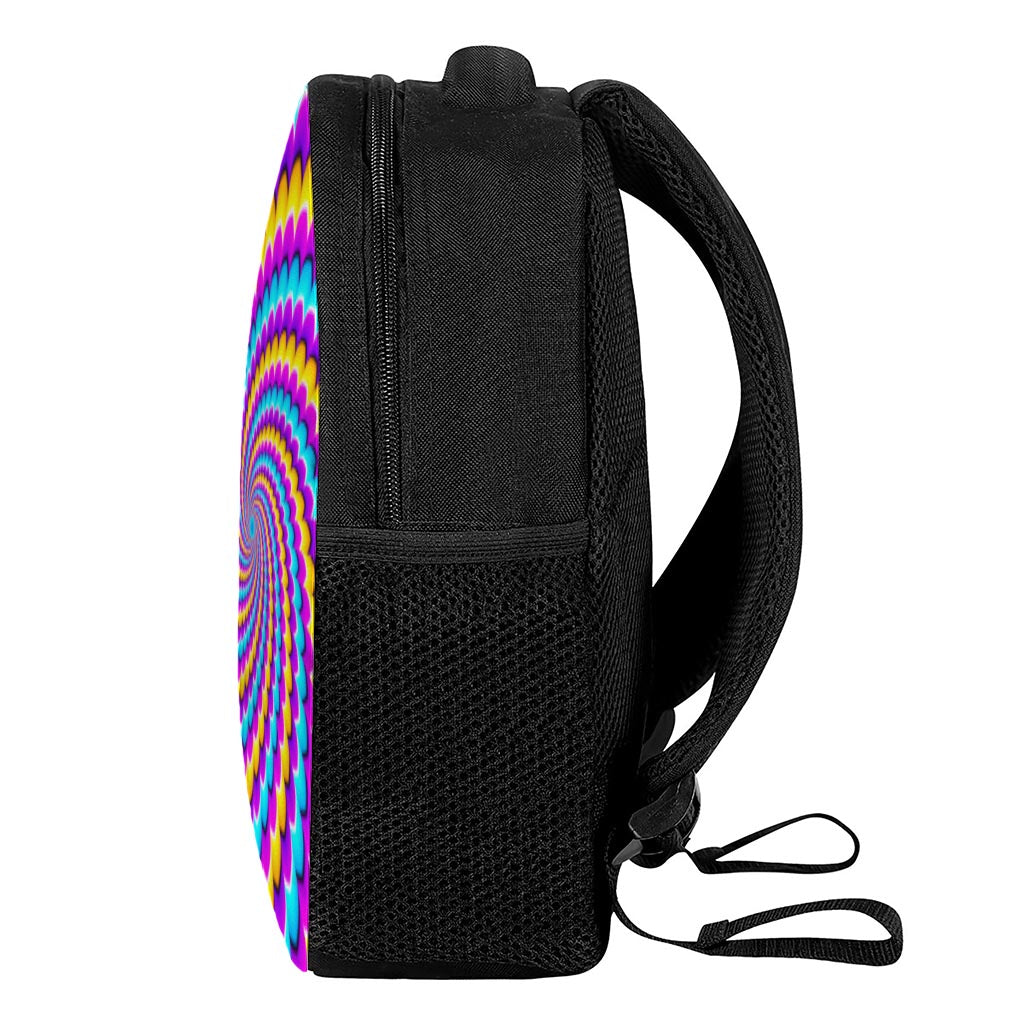Spiral Colors Moving Optical Illusion Casual Backpack
