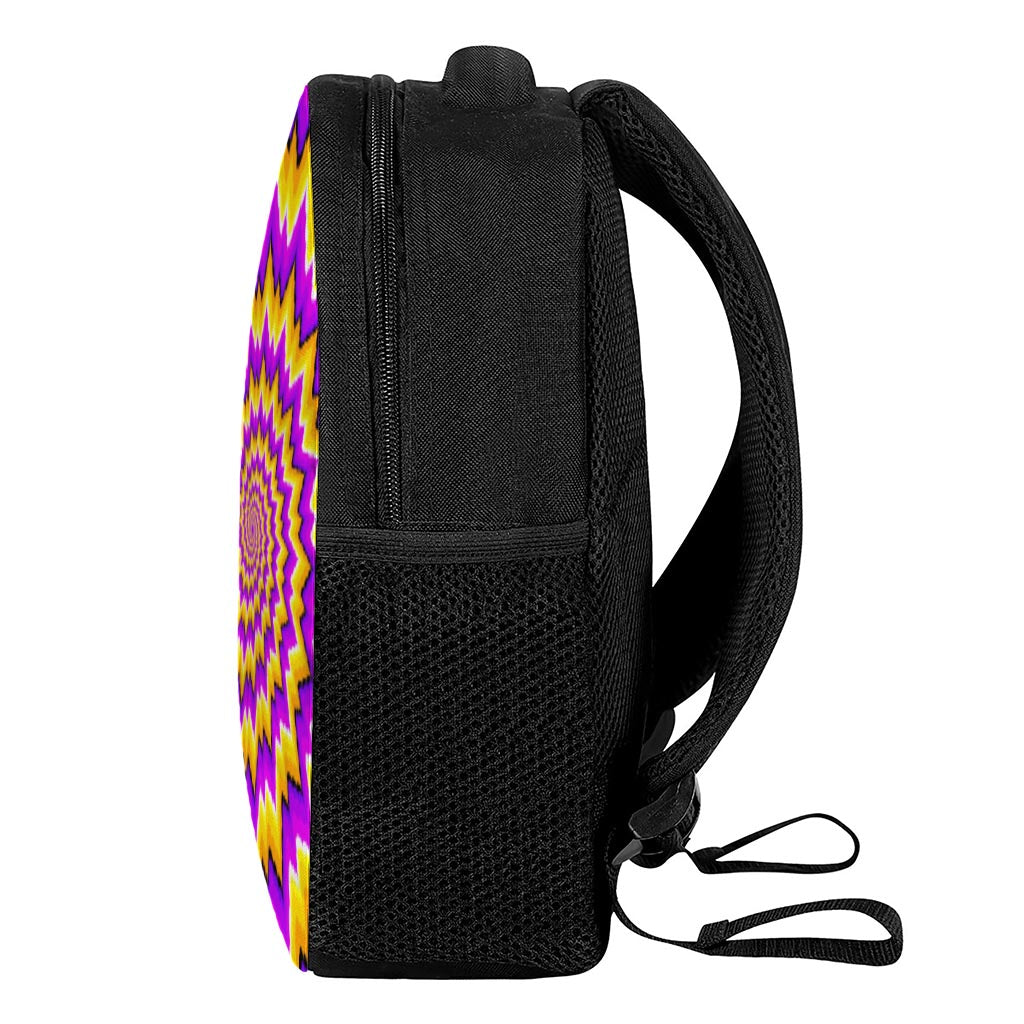 Spiral Expansion Moving Optical Illusion Casual Backpack