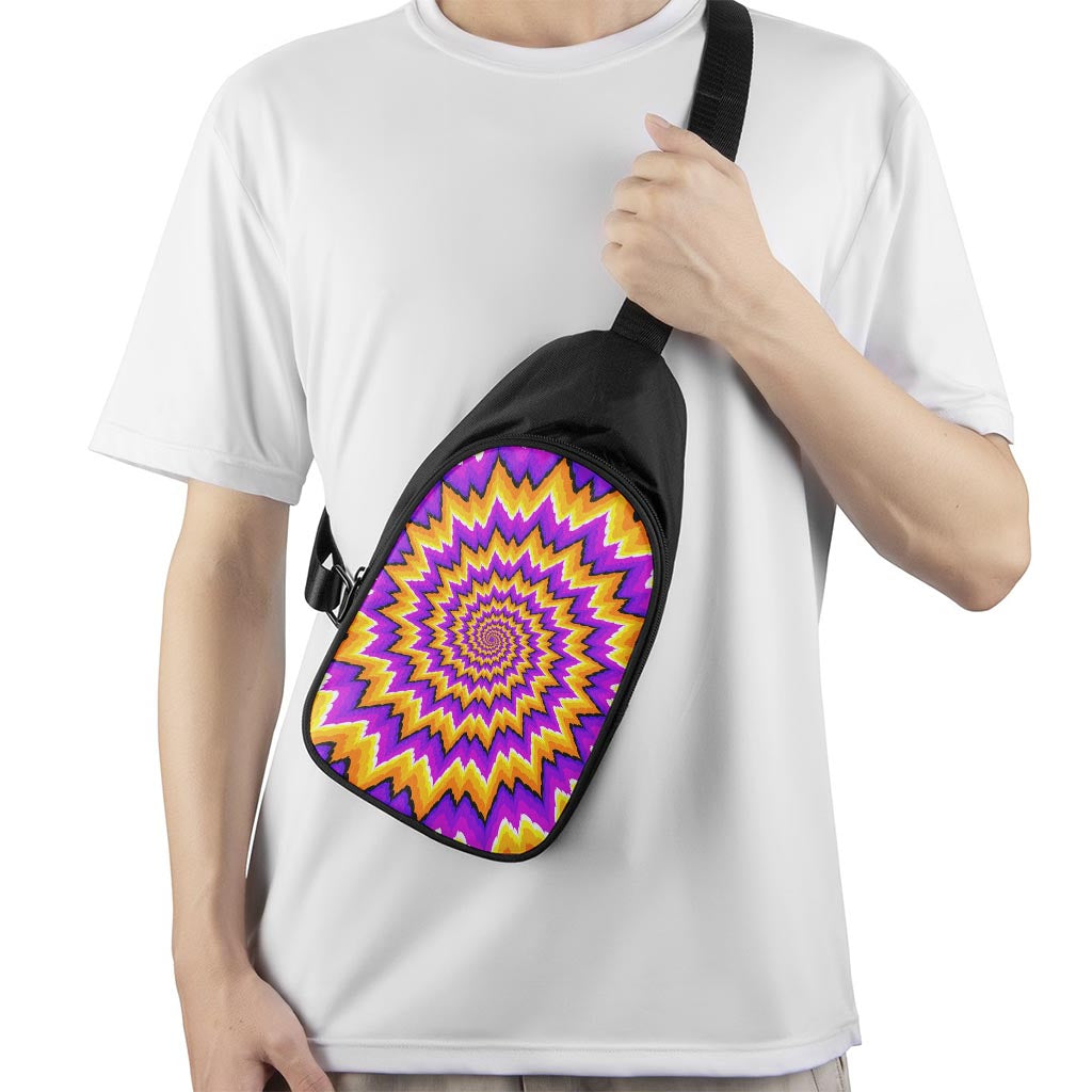Spiral Expansion Moving Optical Illusion Chest Bag