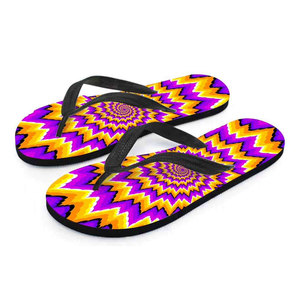 Spiral Expansion Moving Optical Illusion Flip Flops