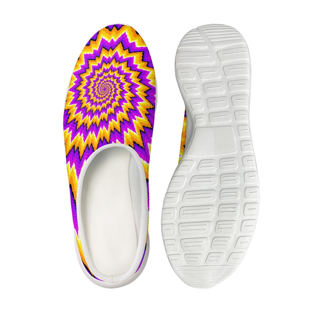 Spiral Expansion Moving Optical Illusion Mesh Casual Shoes